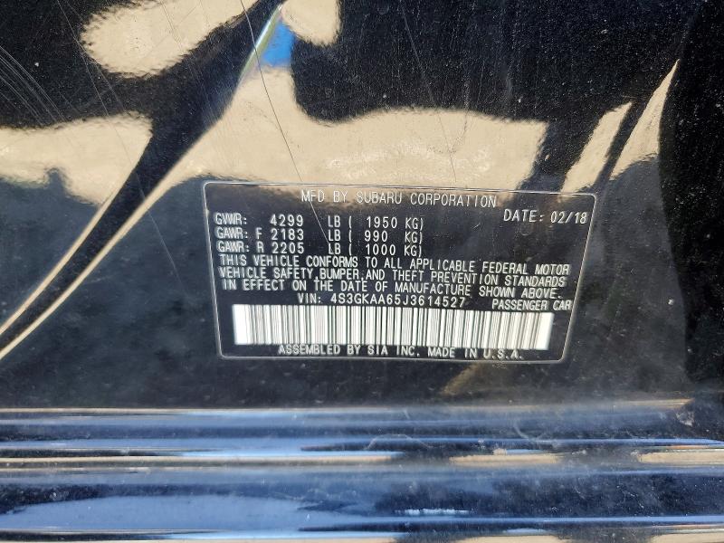 69229526 :رقم المزاد ، 4S3GKAA65J3614527 vin ، 2018 Subaru Impreza مزاد بيع