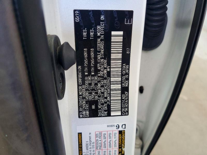 Aukcja sprzedaży 2019 Lexus Gx, vin: JTJBM7FX6K5230963, numer aukcji: 69209276