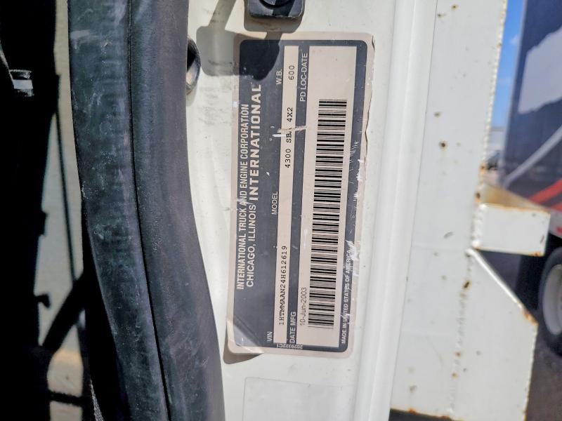65928456 :رقم المزاد ، 1HTMMAAN24H612619 vin ، 2004 International 4000 مزاد بيع