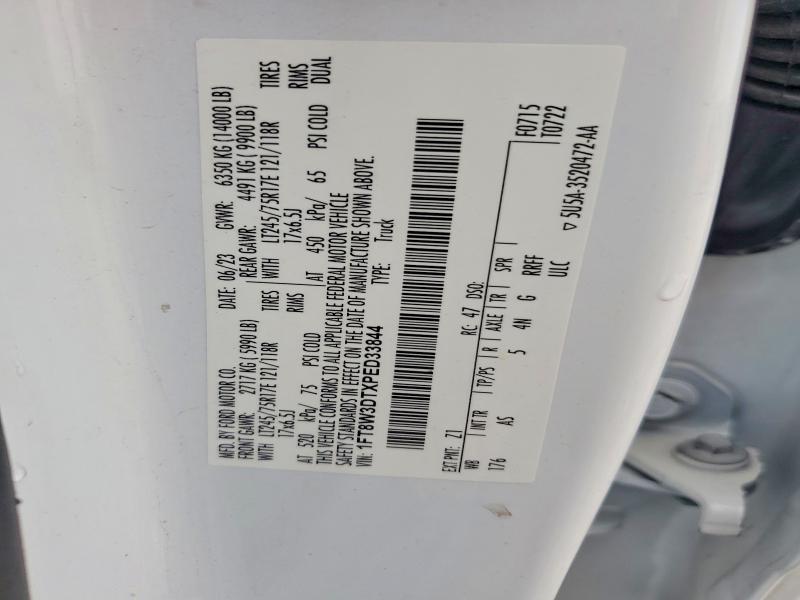 Aukcja sprzedaży 2023 Ford F350, vin: 1FT8W3DTXPED33844, numer aukcji: 68934566