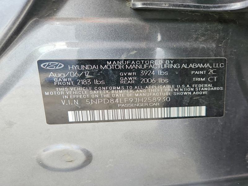 2018 Hyundai Elantra მანქანა იყიდება აუქციონზე, vin: 5NPD84LF9JH258930, აუქციონის ნომერი: 68053366