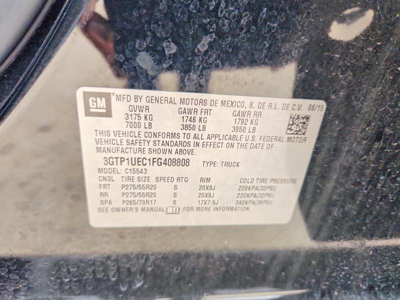 Aukcja sprzedaży 2015 Gmc Sierra, vin: 3GTP1UEC1FG408808, numer aukcji: 70512646