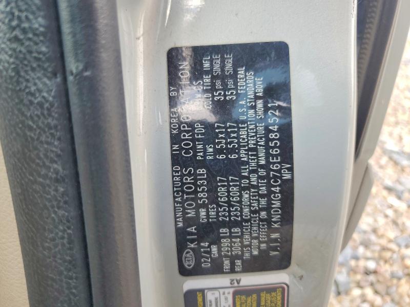 Aukcja sprzedaży 2014 Kia Sedona, vin: KNDMG4C76E6584521, numer aukcji: 67806816