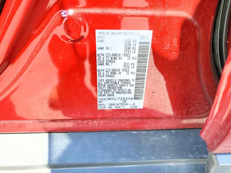 Продажа на аукционе авто 2020 Nissan Rogue, vin: 5N1AT2MT7LC720356, номер лота: 68563156