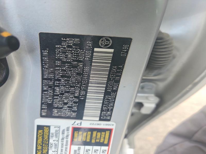 Продажа на аукционе авто 2014 Toyota Camry, vin: 4T1BF1FK1EU449186, номер лота: 68422736