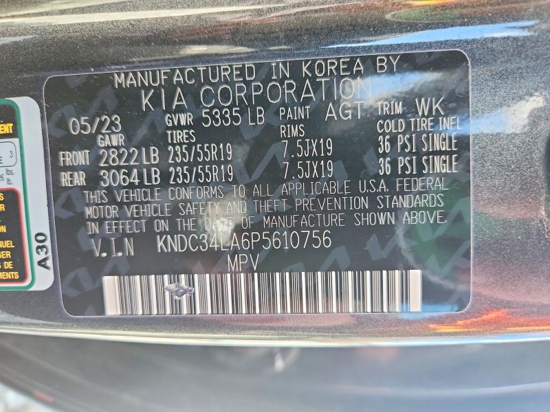 Продажа на аукционе авто 2023 Kia Ev6, vin: KNDC34LA6P5610756, номер лота: 67808596