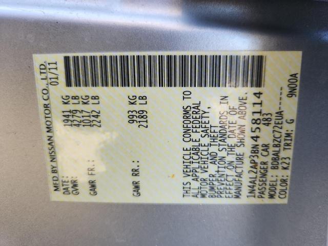 71068616 :رقم المزاد ، 1N4AL2AP3BN458114 vin ، 2011 Nissan Altima مزاد بيع