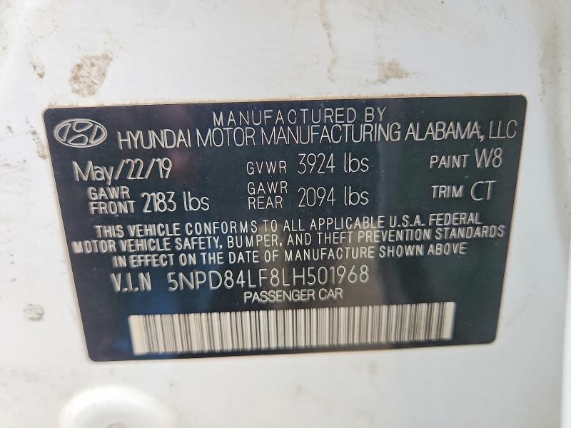 Продаж на аукціоні авто 2020 Hyundai Elantra, vin: 5NPD84LF8LH501968, номер лоту: 70842256
