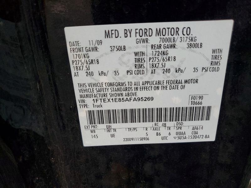 Aukcja sprzedaży 2010 Ford F150, vin: 1FTEX1E85AFA95269, numer aukcji: 70095276