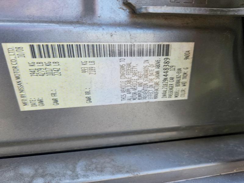 2009 Nissan Altima მანქანა იყიდება აუქციონზე, vin: 1N4AL21E29N448389, აუქციონის ნომერი: 70639056