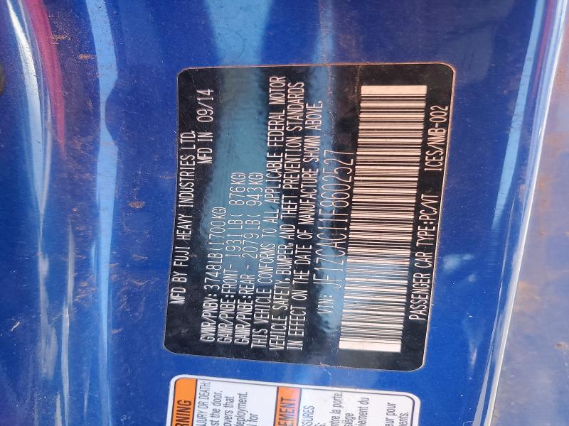 69193246 :رقم المزاد ، JF1ZCAC11F8602527 vin ، 2015 Subaru Brz مزاد بيع