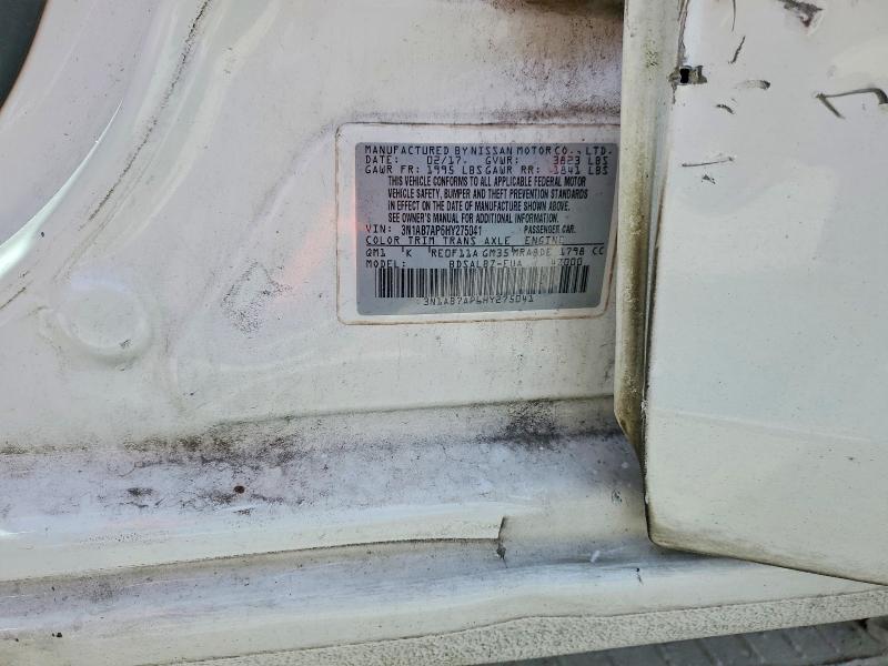 Aukcja sprzedaży 2017 Nissan Sentra, vin: 3N1AB7AP6HY275041, numer aukcji: 69647466