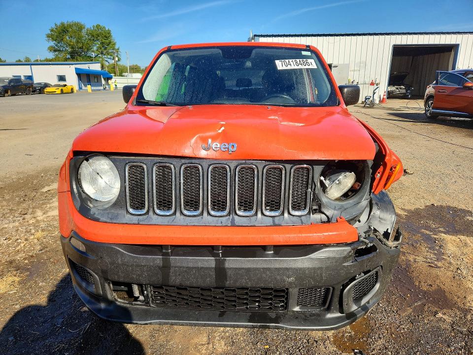 2017 Jeep Renegade მანქანა იყიდება აუქციონზე, vin: ZACCJAAB7HPF98187, აუქციონის ნომერი: 70418486