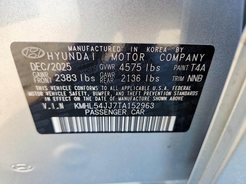 Продаж на аукціоні авто 2026 Hyundai Sonata Hybrid, vin: KMHL54JJ7TA152963, номер лоту: 67724246