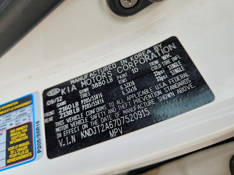 Продажа на аукционе авто 2013 Kia Soul, vin: KNDJT2A67D7520915, номер лота: 68172186