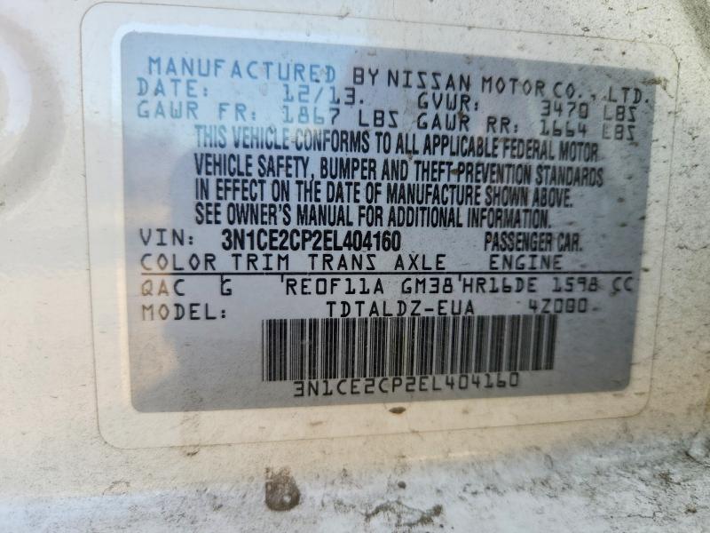 Продаж на аукціоні авто 2014 Nissan Versa Note, vin: 3N1CE2CP2EL404160, номер лоту: 68076816