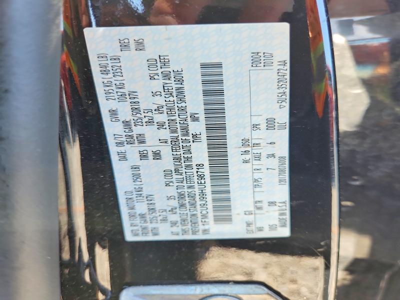 67726026 :رقم المزاد ، 1FMCU9J99HUE98718 vin ، 2017 Ford Escape مزاد بيع
