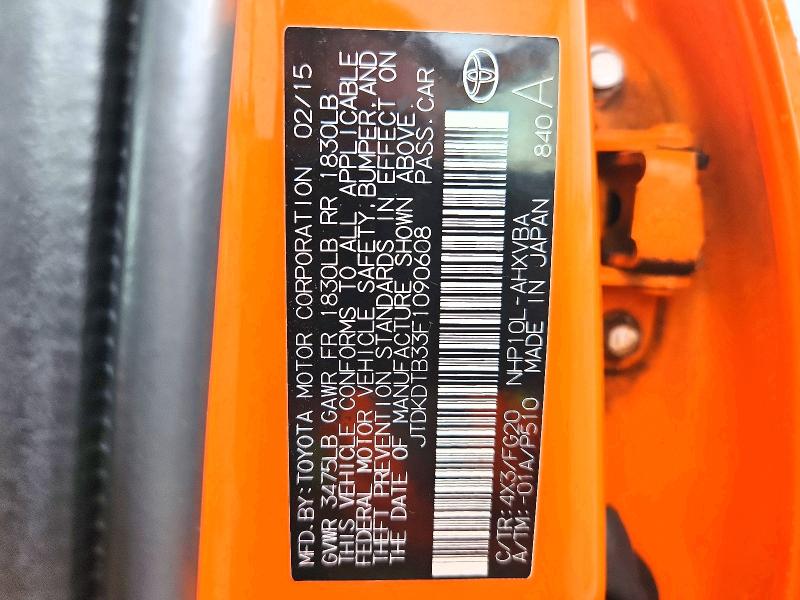 Продажа на аукционе авто 2015 Toyota Prius C, vin: JTDKDTB33F1090608, номер лота: 69401886