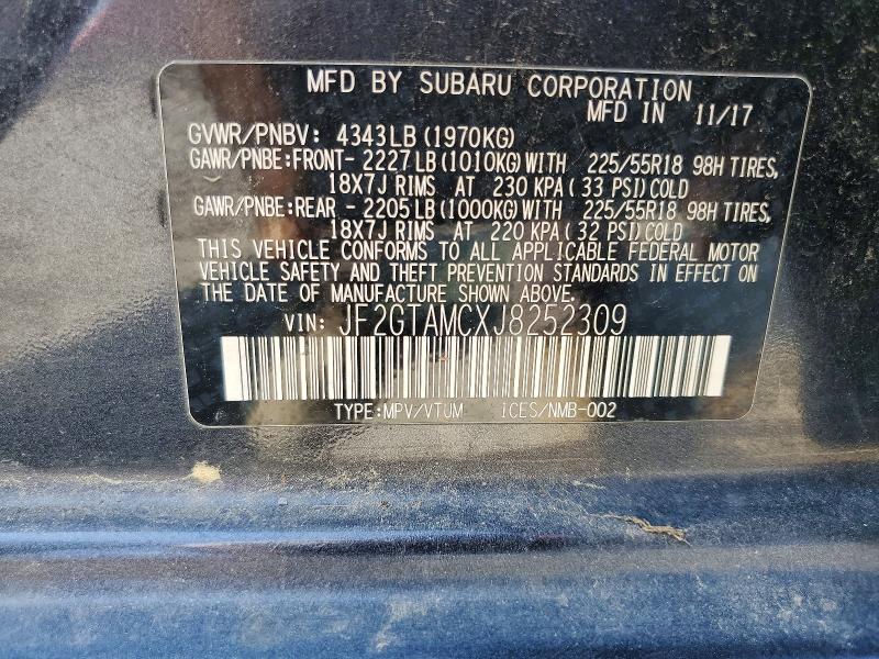 Продажа на аукционе авто 2018 Subaru Crosstrek, vin: JF2GTAMCXJ8252309, номер лота: 66925446