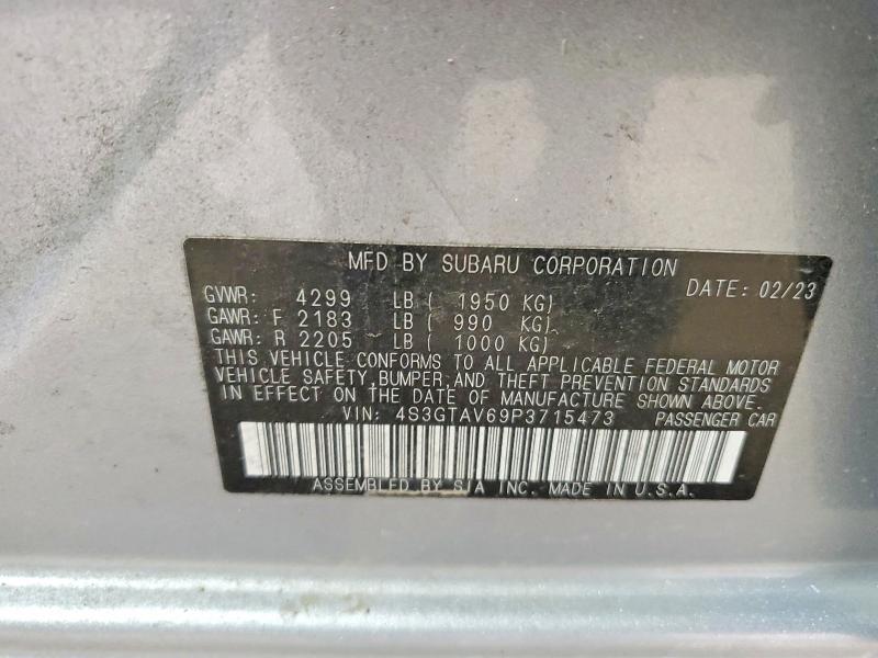 Aukcja sprzedaży 2023 Subaru Impreza, vin: 4S3GTAV69P3715473, numer aukcji: 68514746