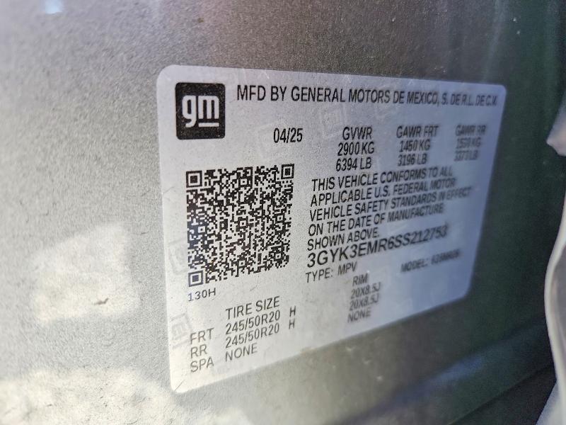 Продажа на аукционе авто 2025 Cadillac Optiq, vin: 3GYK3EMR6SS212753, номер лота: 68163816