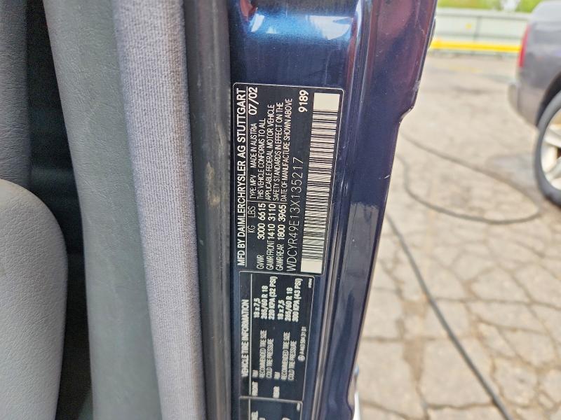 Продаж на аукціоні авто 2003 Mercedes-benz G, vin: WDCYR49E13X135217, номер лоту: 69523516