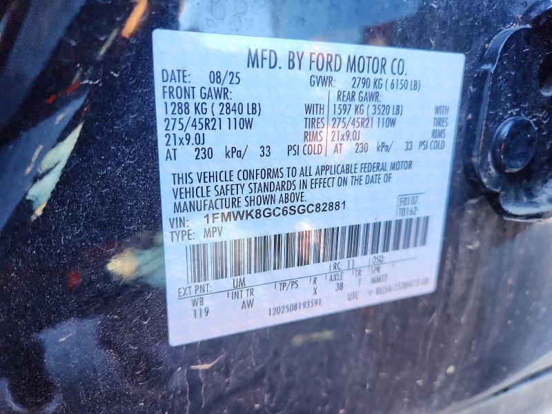 Продаж на аукціоні авто 2025 Ford Explorer S, vin: 1FMWK8GC6SGC82881, номер лоту: 68949326