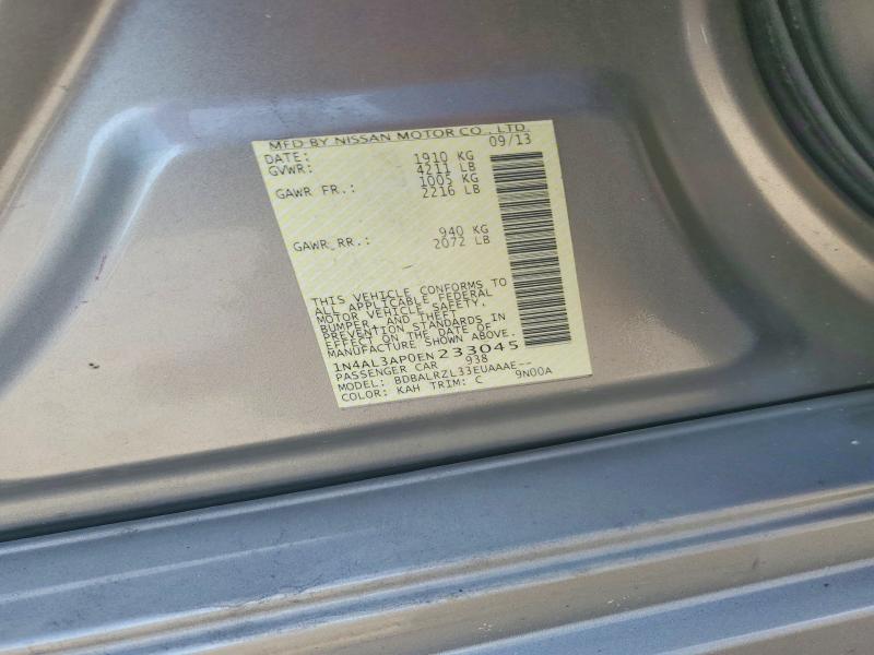 68616406 :رقم المزاد ، 1N4AL3AP0EN233045 vin ، 2014 Nissan Altima مزاد بيع