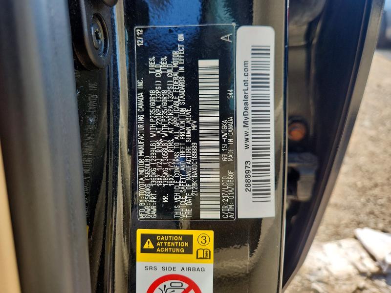 2013 Lexus Rx 350 მანქანა იყიდება აუქციონზე, vin: 2T2BK1BAXDC189889, აუქციონის ნომერი: 67284316