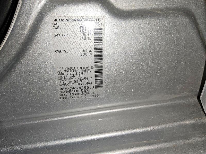 Продажа на аукционе авто 2025 Nissan Altima, vin: 1N4BL4DV6SN429653, номер лота: 68816636