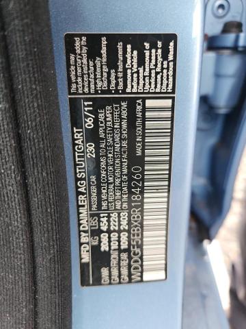 Продаж на аукціоні авто 2011 Mercedes-benz C, vin: WDDGF5EBXBR184260, номер лоту: 69951366