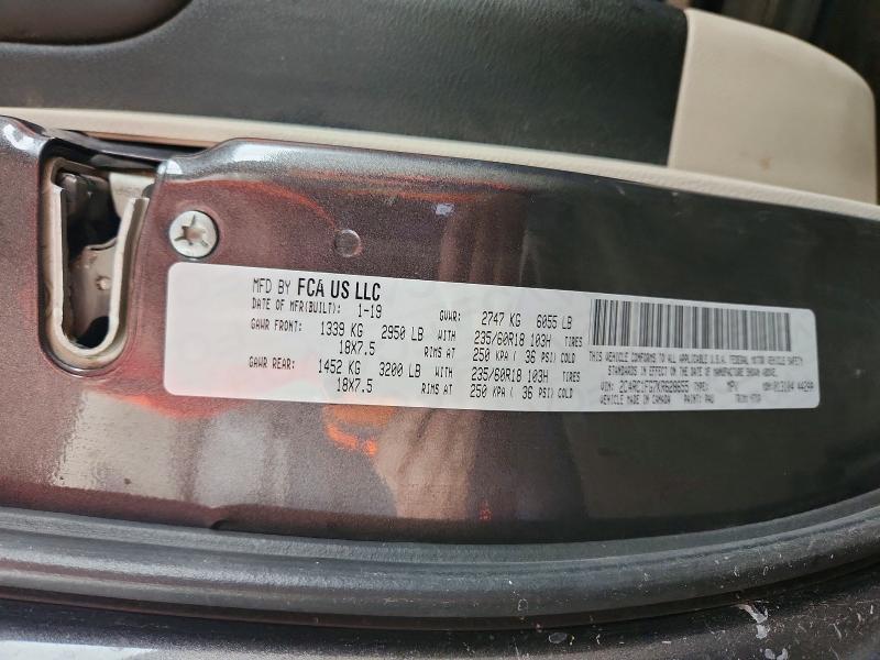 70300436 :رقم المزاد ، 2C4RC1FG7KR628655 vin ، 2019 Chrysler Pacifica مزاد بيع