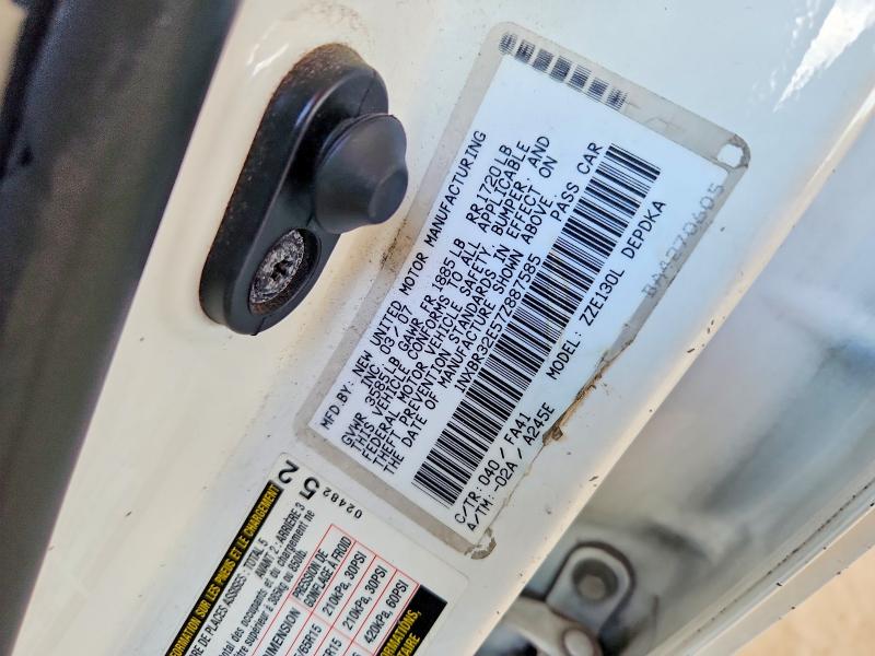 67850356 :رقم المزاد ، 1NXBR32E57Z887585 vin ، 2007 Toyota Corolla مزاد بيع