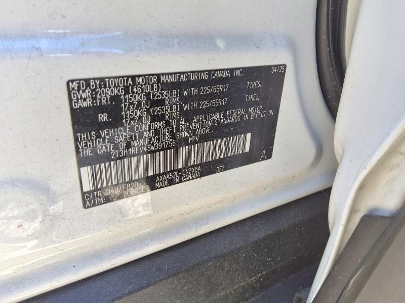 Aukcja sprzedaży 2025 Toyota Rav4, vin: 2T3H1RFV4SW391756, numer aukcji: 67252446