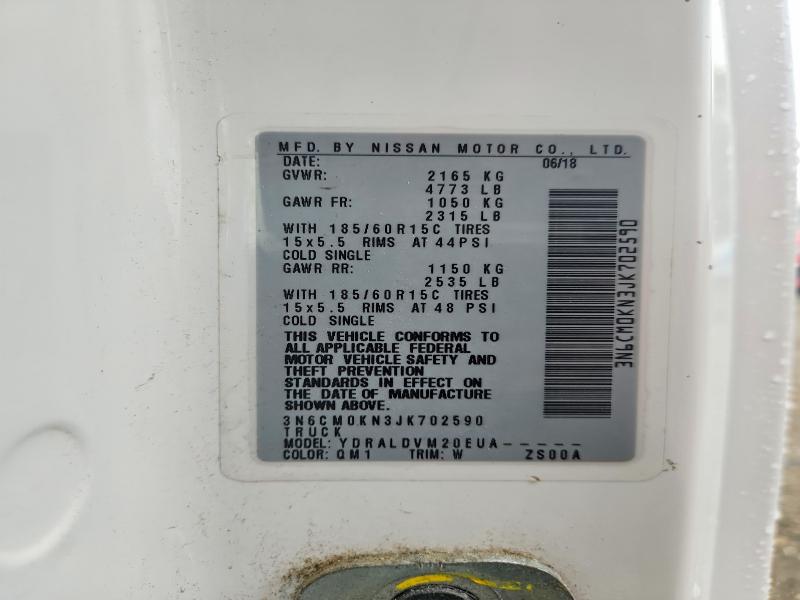 67728056 :رقم المزاد ، 3N6CM0KN3JK702590 vin ، 2018 Nissan Nv200 مزاد بيع