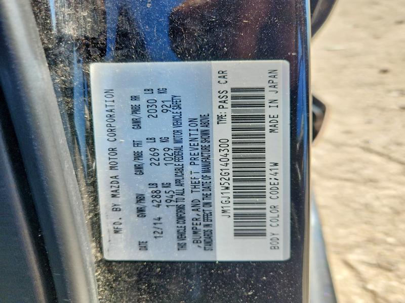 Продаж на аукціоні авто 2016 Mazda 6, vin: JM1GJ1W52G1404300, номер лоту: 69027646