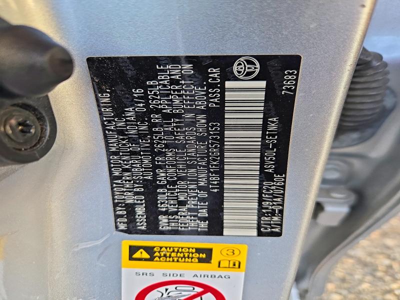 Aukcja sprzedaży 2016 Toyota Camry, vin: 4T4BF1FK2GR573153, numer aukcji: 70462086