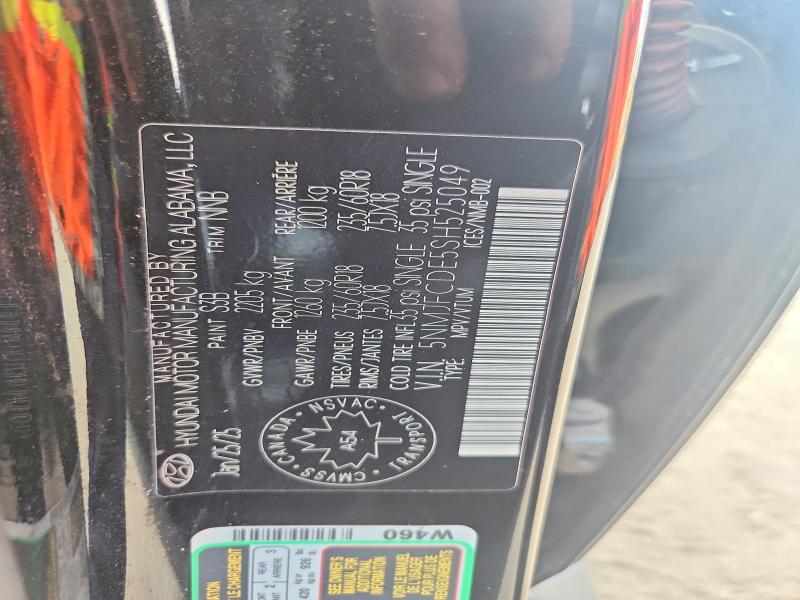 2025 Hyundai Tucson მანქანა იყიდება აუქციონზე, vin: 5NMJFCDE5SH525049, აუქციონის ნომერი: 64038746
