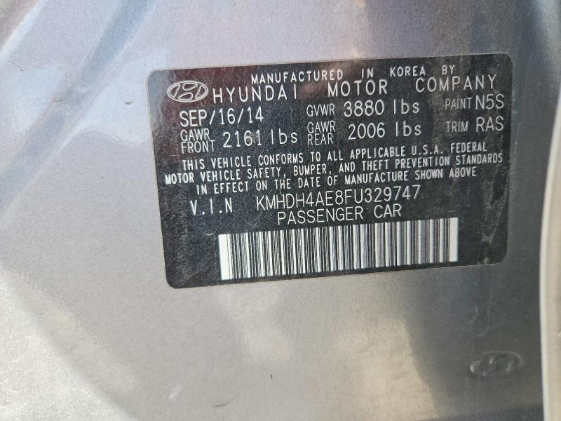 Продаж на аукціоні авто 2015 Hyundai Elantra, vin: KMHDH4AE8FU329747, номер лоту: 67540506