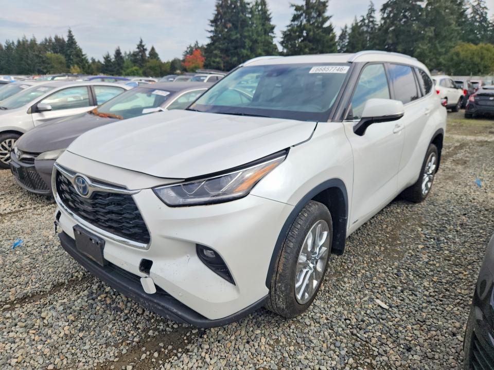 2023 Toyota Highlander Hybrid მანქანა იყიდება აუქციონზე, vin: 5TDXBRCH9PS119896, აუქციონის ნომერი: 66857746