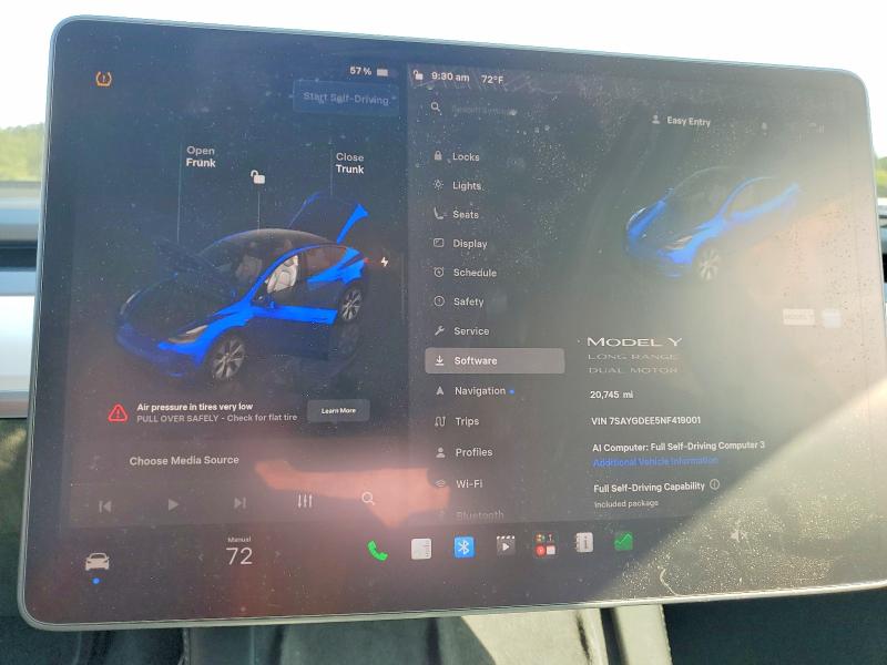Продаж на аукціоні авто 2022 Tesla Model Y, vin: 7SAYGDEE5NF419001, номер лоту: 68401336