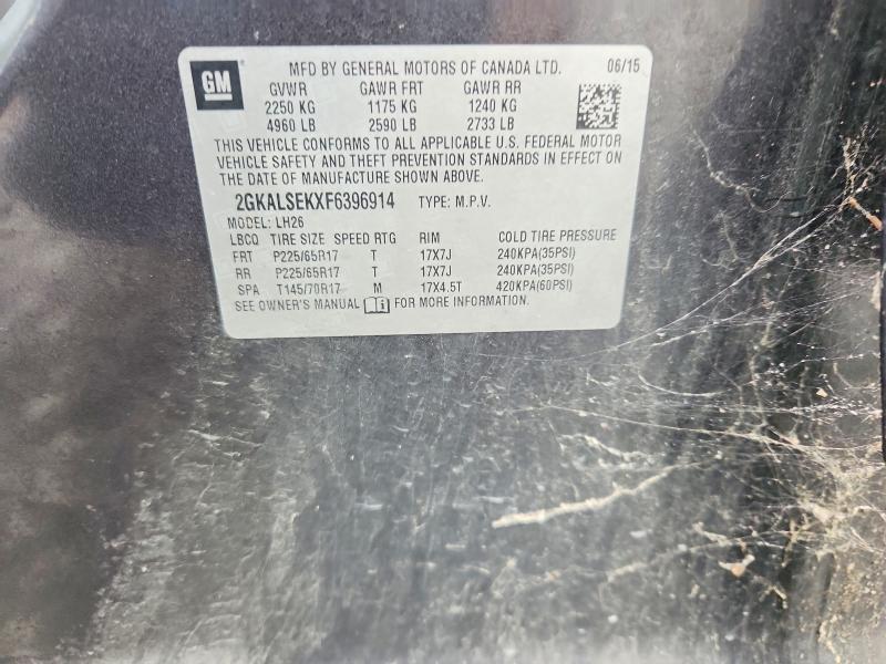 Продажа на аукционе авто 2015 Gmc Terrain, vin: 2GKALSEKXF6396914, номер лота: 70685636