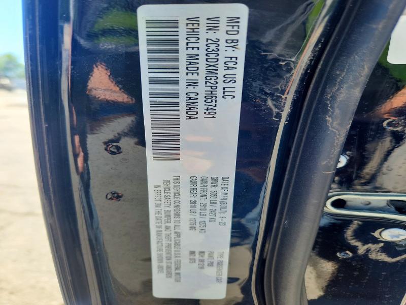 2023 Dodge Charger მანქანა იყიდება აუქციონზე, vin: 2C3CDXMG2PH657491, აუქციონის ნომერი: 68984596