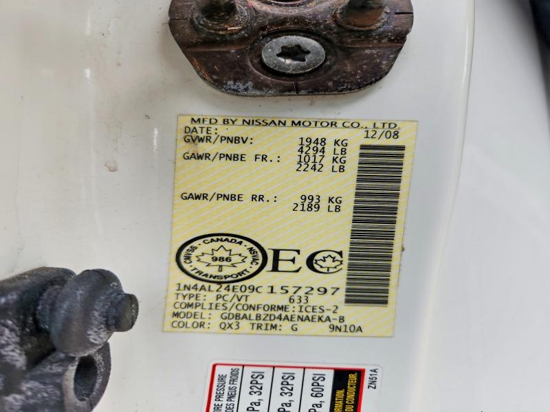 Продажа на аукционе авто 2009 Nissan Altima, vin: 1N4AL24E09C157297, номер лота: 67720136