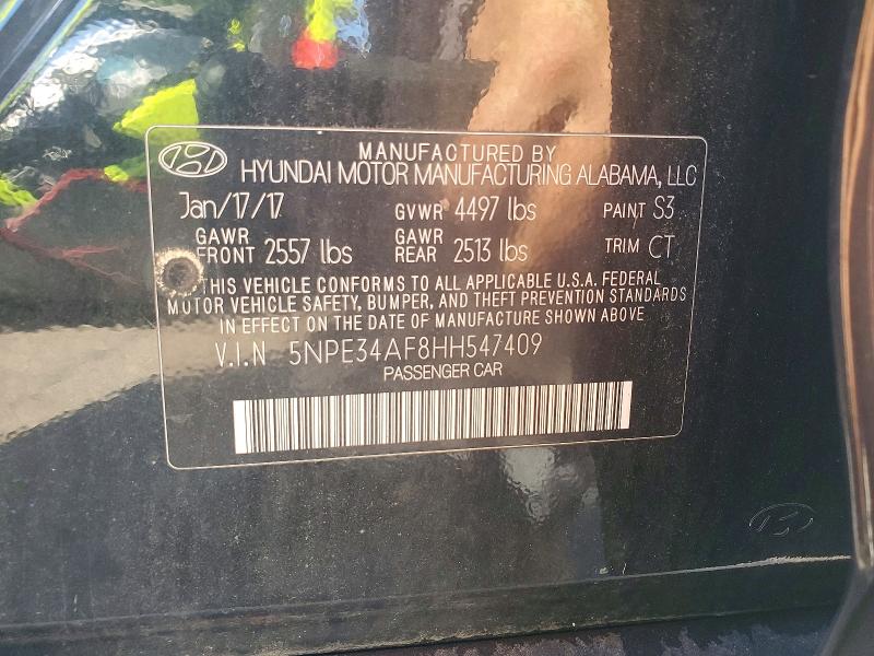 Aukcja sprzedaży 2017 Hyundai Sonata, vin: 5NPE34AF8HH547409, numer aukcji: 68050836