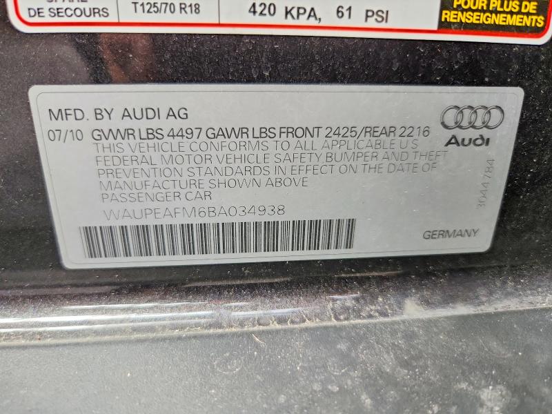 Продажа на аукционе авто 2011 Audi A3, vin: WAUPEAFM6BA034938, номер лота: 68247386