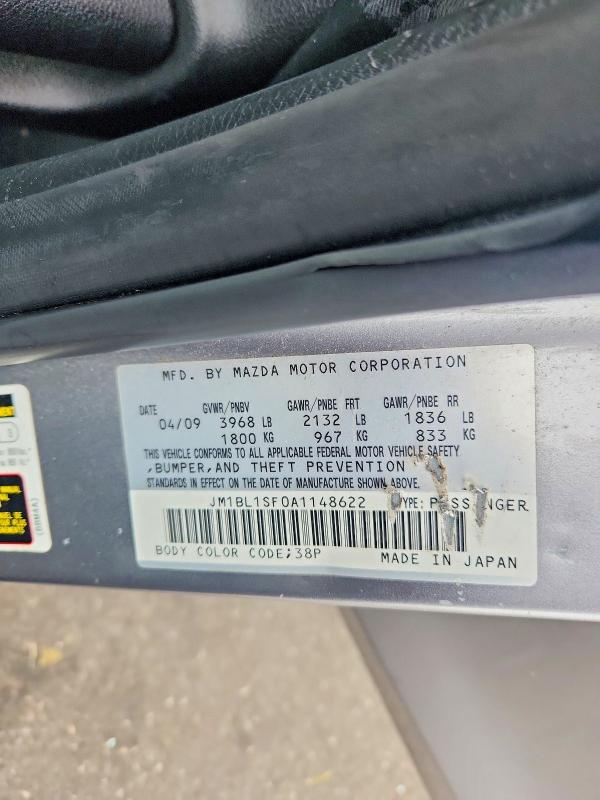 Продаж на аукціоні авто 2010 Mazda 3, vin: JM1BL1SF0A1148622, номер лоту: 69808746