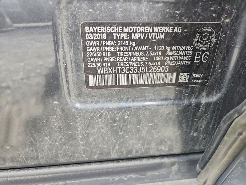Aukcja sprzedaży 2018 Bmw X1, vin: WBXHT3C33J5L26903, numer aukcji: 67422486