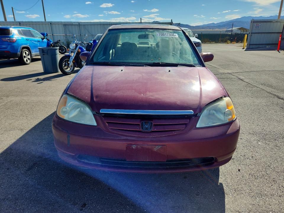70017356 :رقم المزاد ، 1HGES257X2L017571 vin ، 2002 Honda Civic مزاد بيع