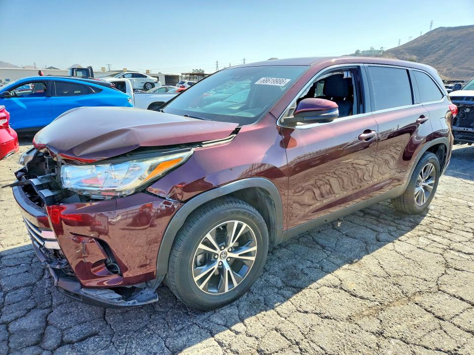 Продаж на аукціоні авто 2019 Toyota Highlander, vin: 5TDZARFH9KS055004, номер лоту: 68619986